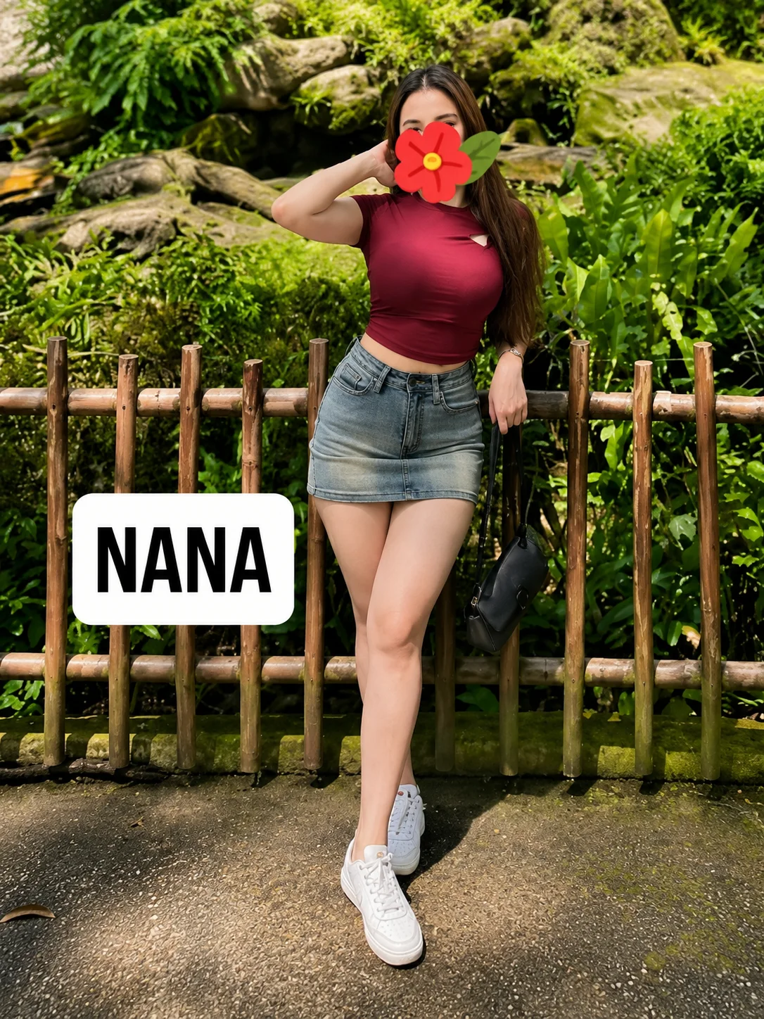 Nana, a Heaven Local Spa model, in a warmly lit studio portrait