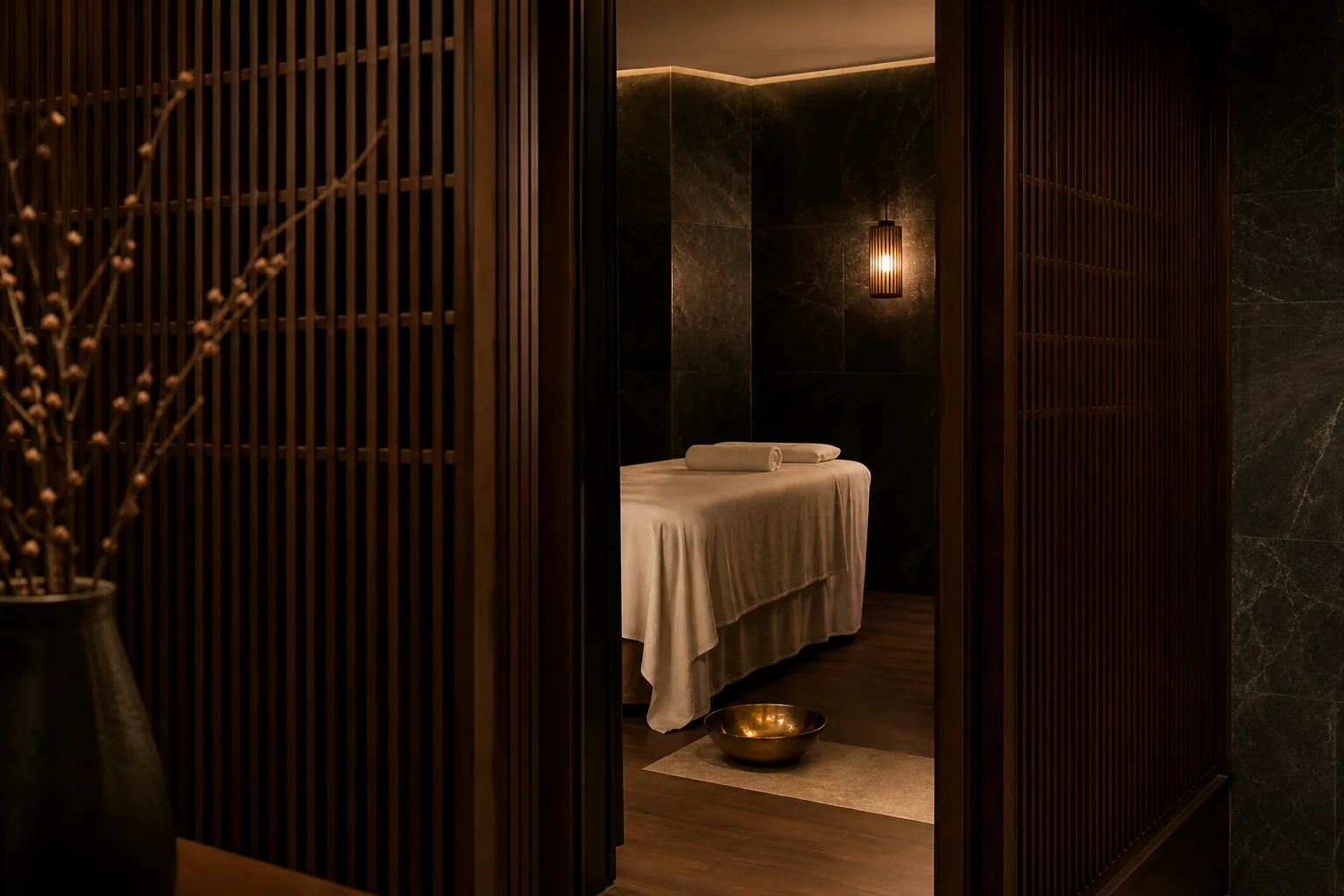 B2B Massage service preparation