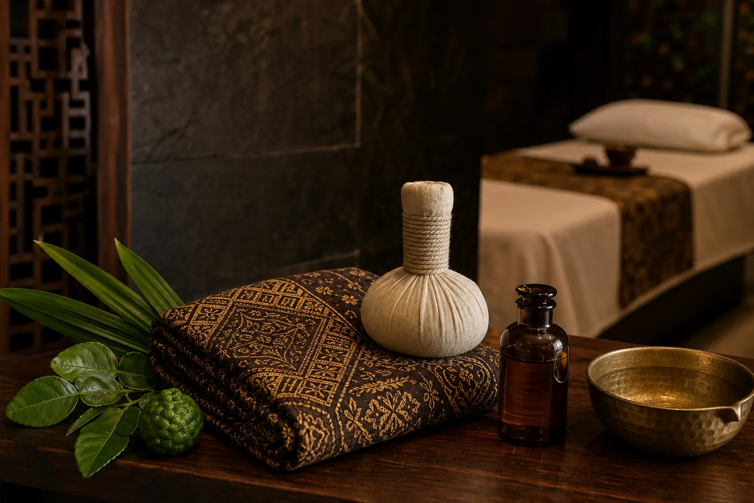 Malay Massage service preparation