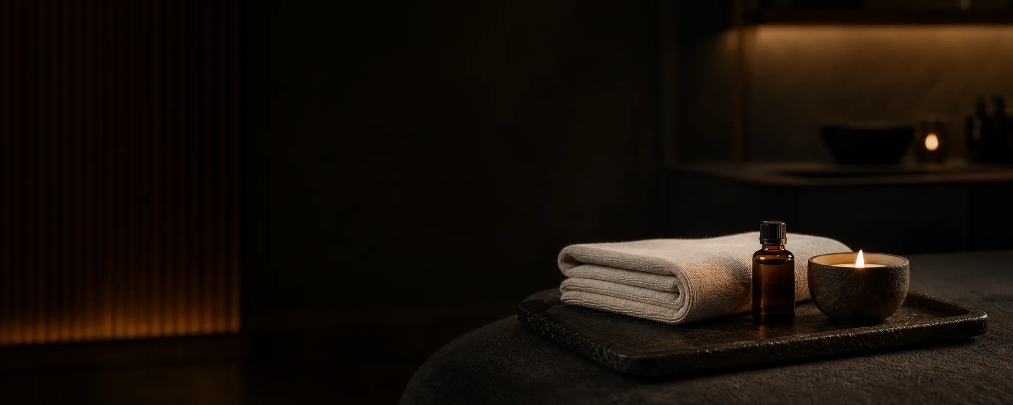 A Heaven Local Spa treatment room, shown for the booking policy page